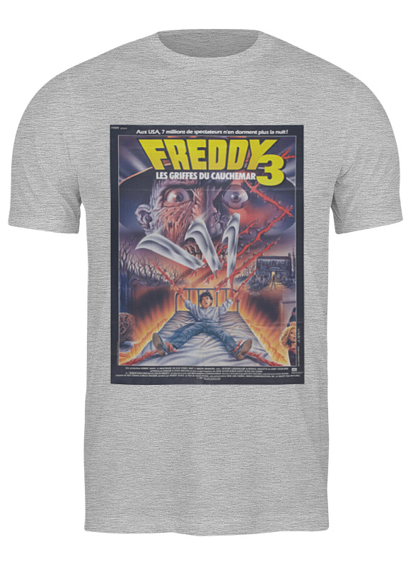 

Футболка мужская Printio A nightmare on elm street 3 серая 2XL, Серый, A nightmare on elm street 3