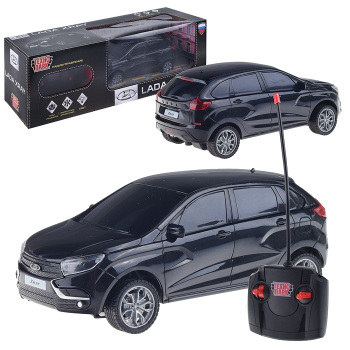 

Машина р/у Технопарк Lada Xray 18 см, свет, чернаяLADAXRAY-18L-BK