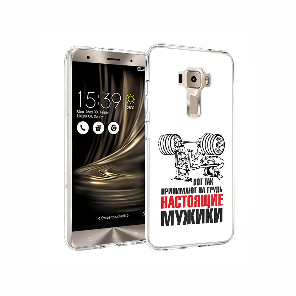 

Чехол MyPads Tocco для Asus ZenFone 3 бодибилдинг для мужиков, Прозрачный, Tocco