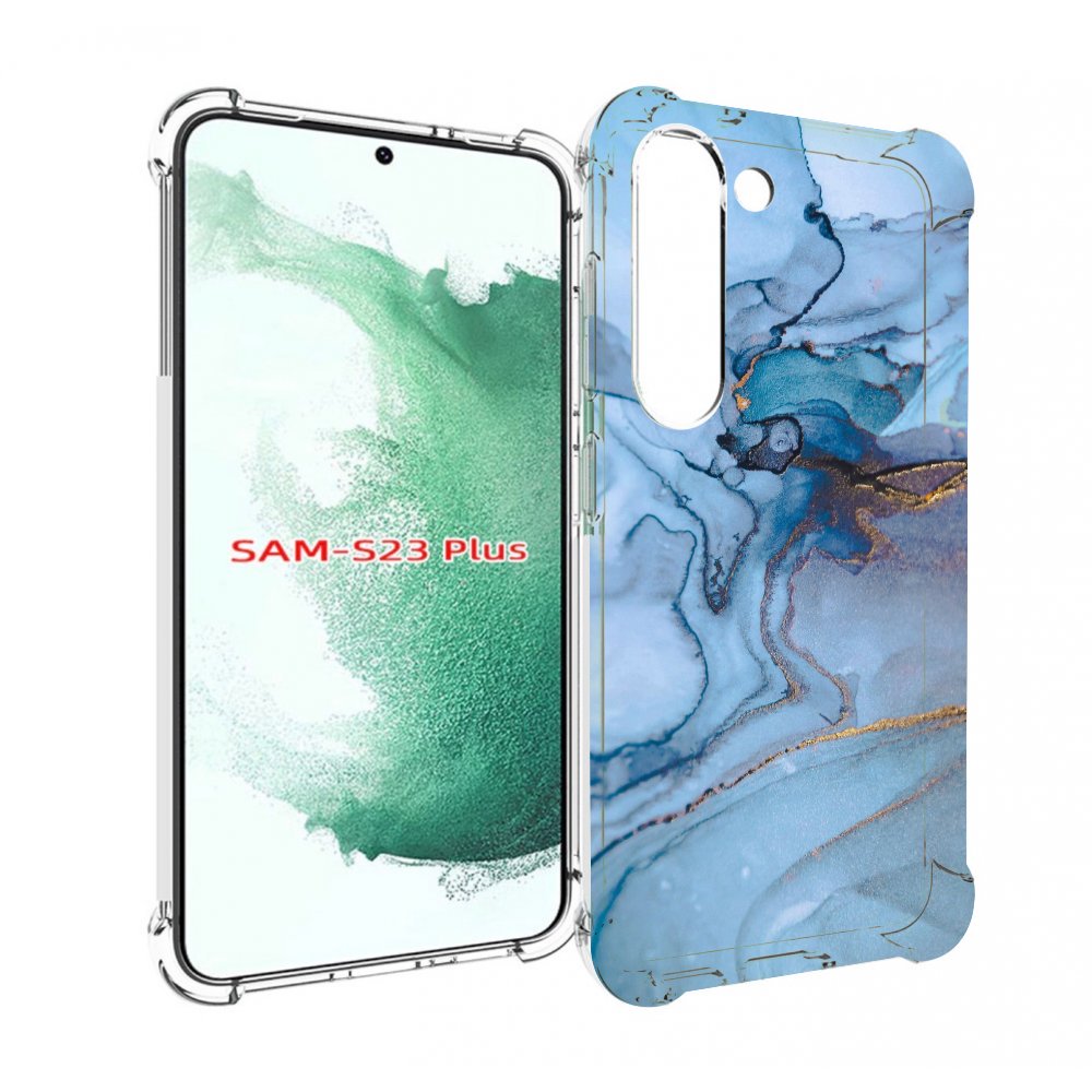 

Чехол MyPads голубой мрамор для Samsung Galaxy S23 Plus +, Прозрачный, Tocco
