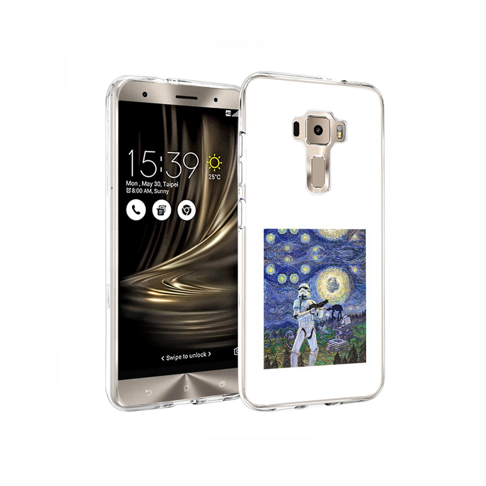 

Чехол MyPads Tocco для Asus ZenFone 3 star wars звездная ночь, Прозрачный, Tocco