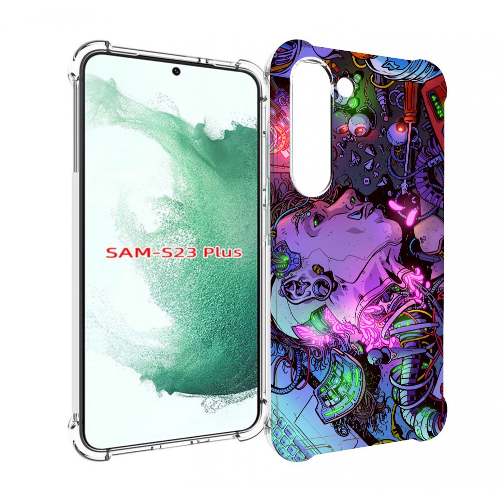 

Чехол MyPads голова робота мультик для Samsung Galaxy S23 Plus +, Прозрачный, Tocco