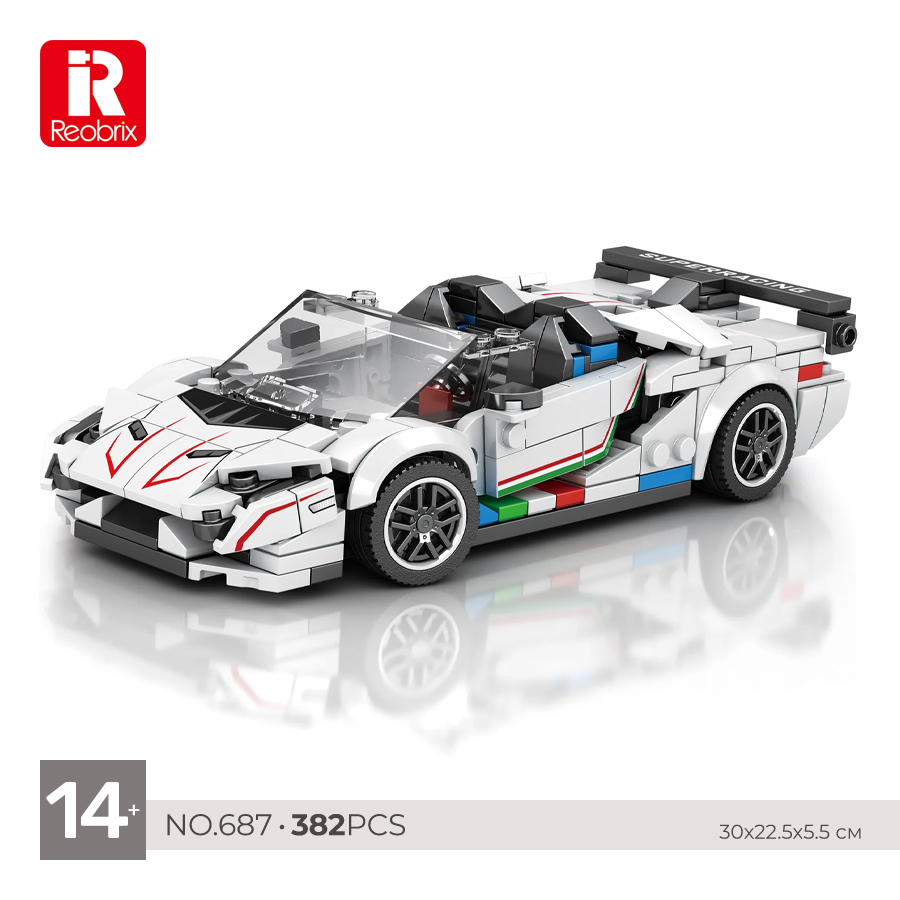 

Конструктор Reobrix Lamborghini 382 детали, Lamborghini