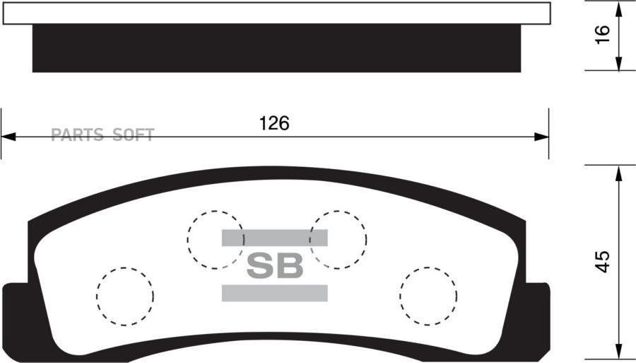 

Тормозные колодки Sangsin brake передние SP1168