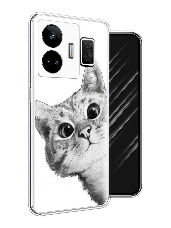 

Чехол Awog на Realme GT Neo 5 5G/GT 3 "Кот рисунок черно-белый", Черный, 2513650-1
