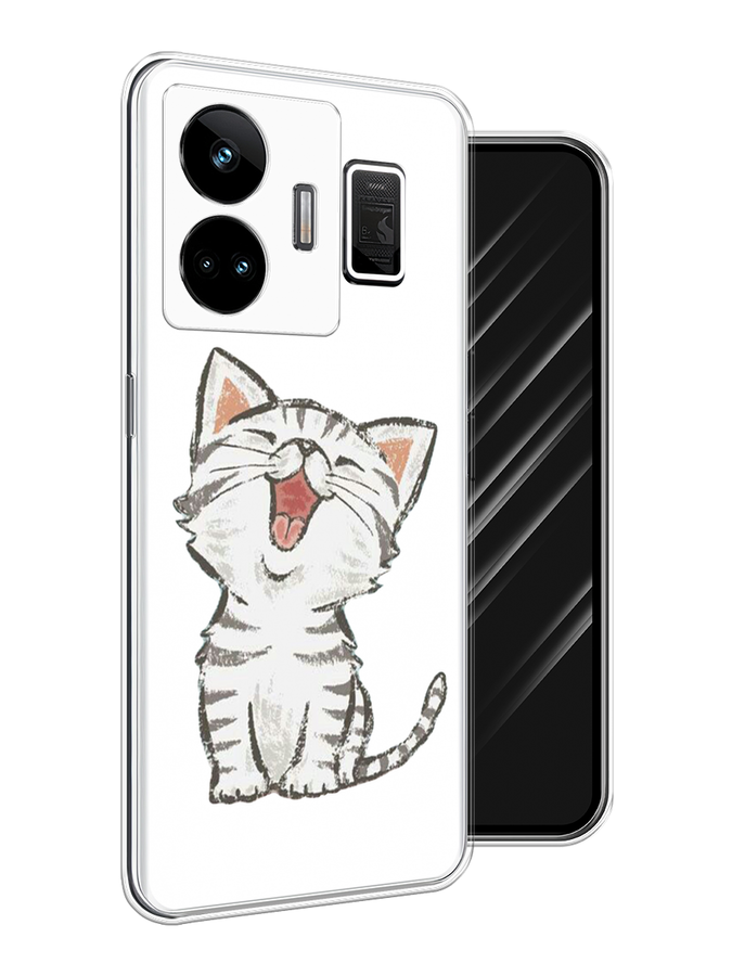 

Чехол Awog на Realme GT Neo 5 5G/GT 3 "Котенок рисованный", Серый;белый, 2513650-1