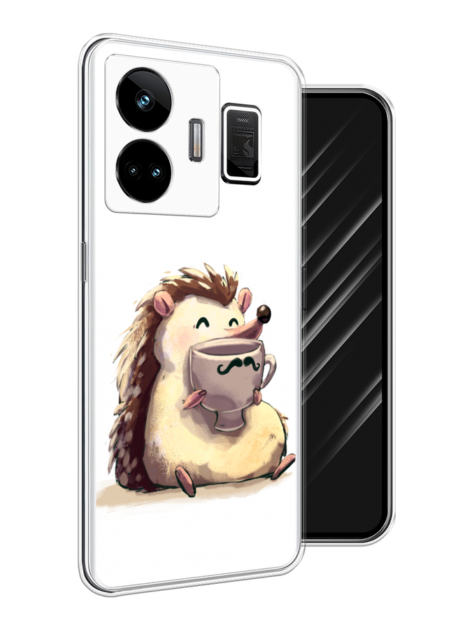 

Чехол Awog на Realme GT Neo 5 5G/GT 3 "Еж кофеман", Белый;коричневый;бежевый, 2513650-1