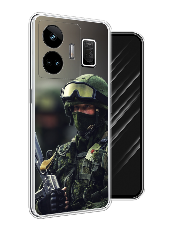 

Чехол Awog на Realme GT Neo 5 5G/GT 3 "Солдат", Зеленый;серый, 2513650-1