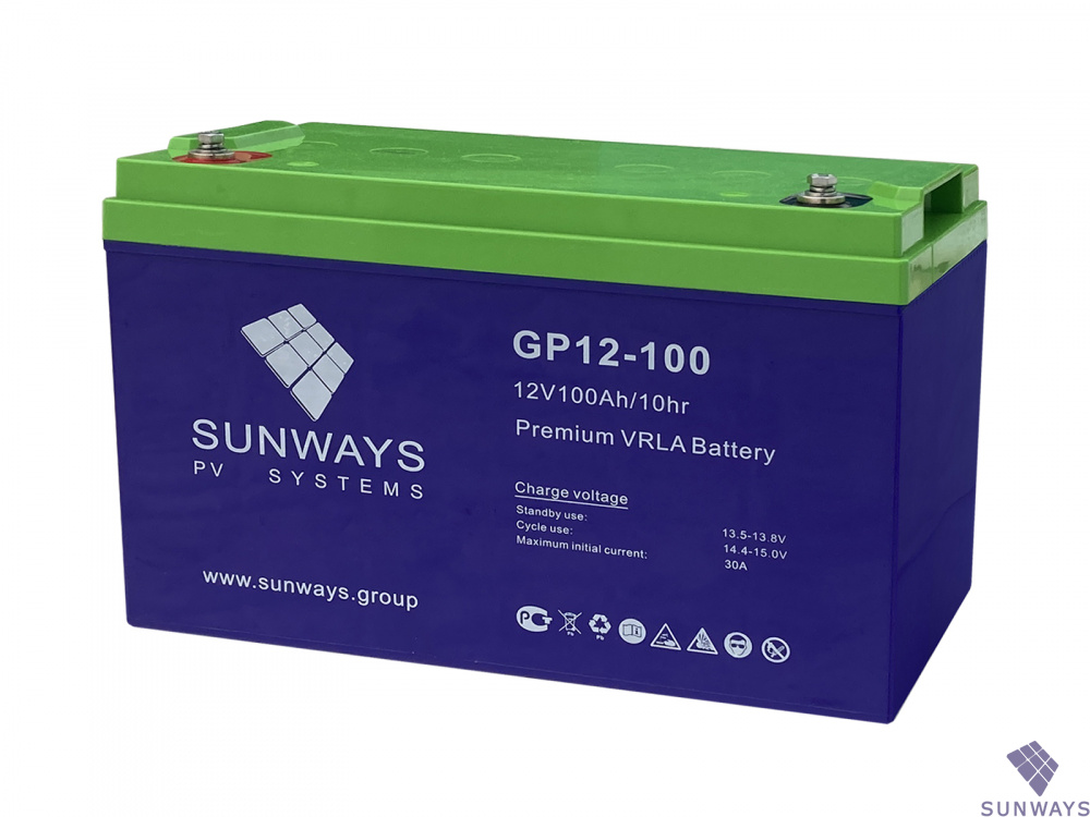 Аккумуляторная батарея SUNWAYS GP 12-100