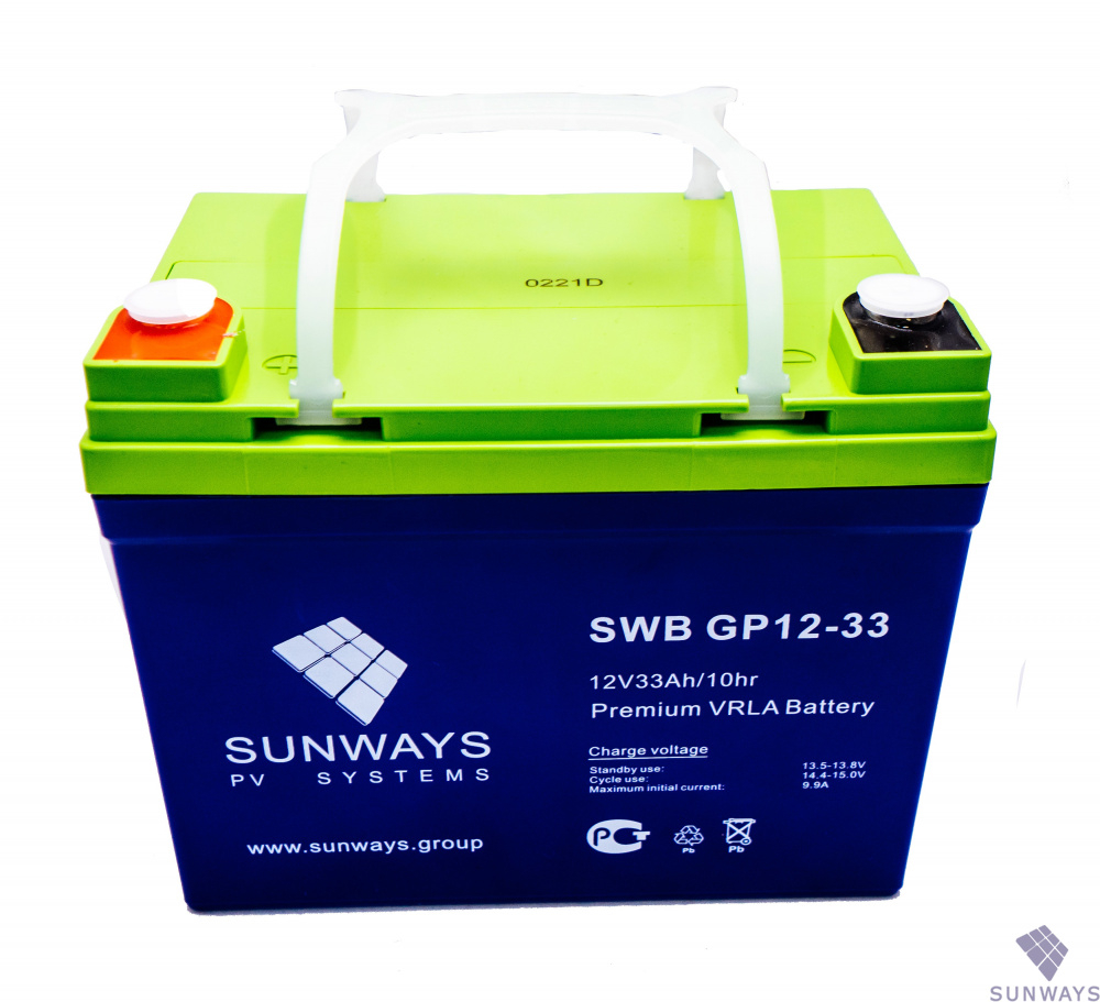 Аккумуляторная батарея SUNWAYS GP 12-33