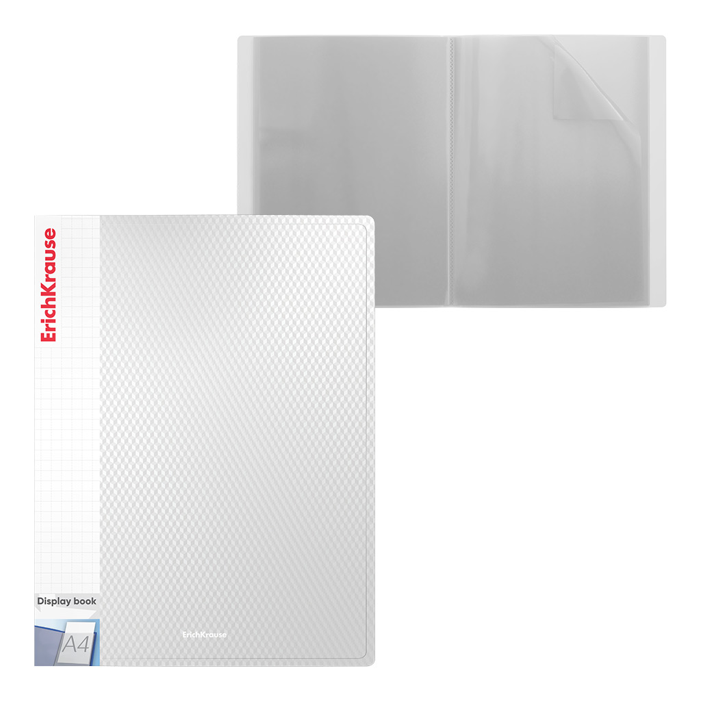 

Папка файловая пластиковая ErichKrause Diamond Total White, 4 шт 55151, Белый