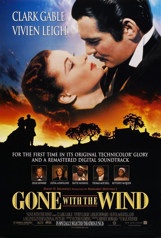 

Постер к фильму "Унесенные ветром" (Gone with the Wind) Оригинальный 68,6x101,6 см