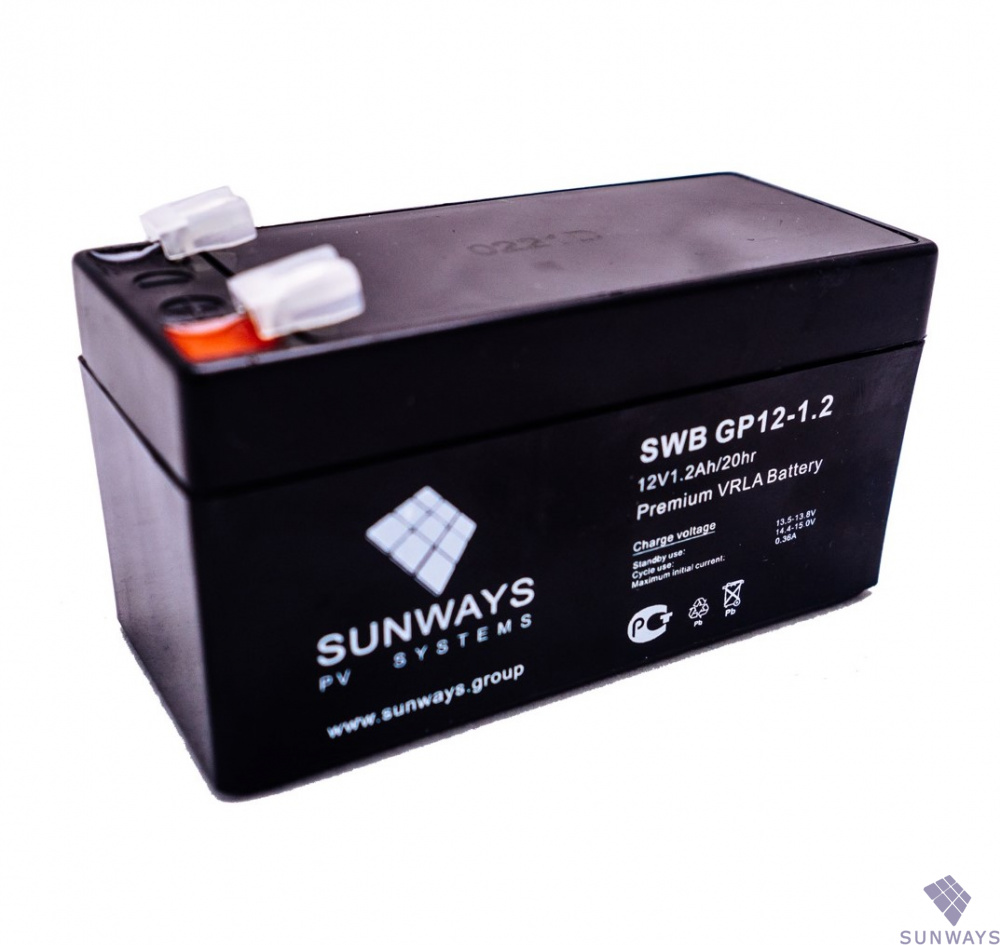 Аккумуляторная батарея SUNWAYS GP 12-1,2