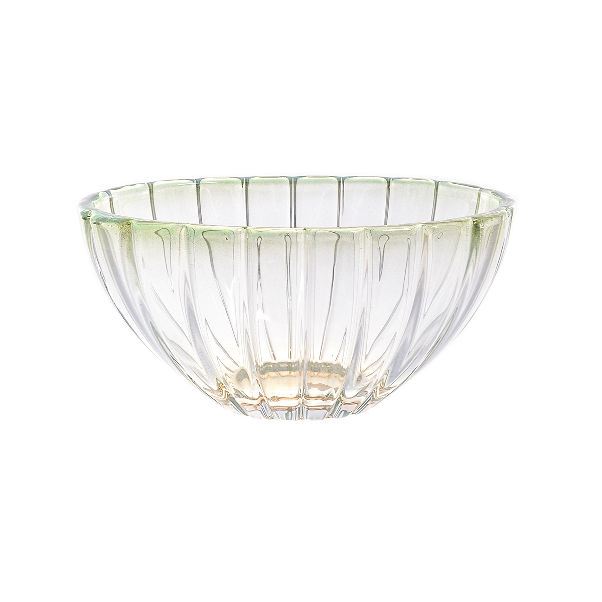 

Фруктовница Bohemia Gold Oval Зелёная 30см