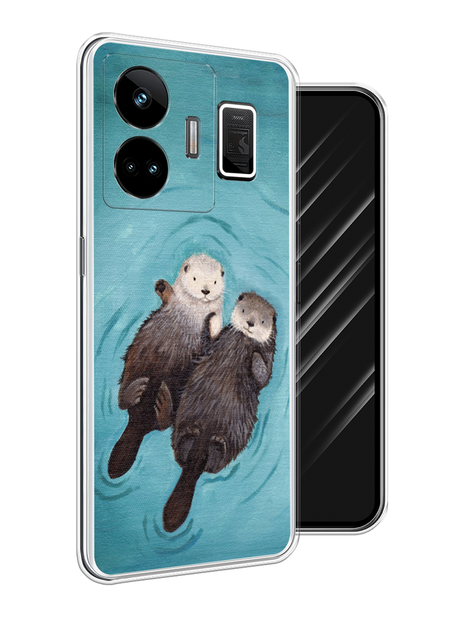 

Чехол Awog на Realme GT Neo 5 5G/GT 3 "Парочка бобров", Голубой, 2513650-1
