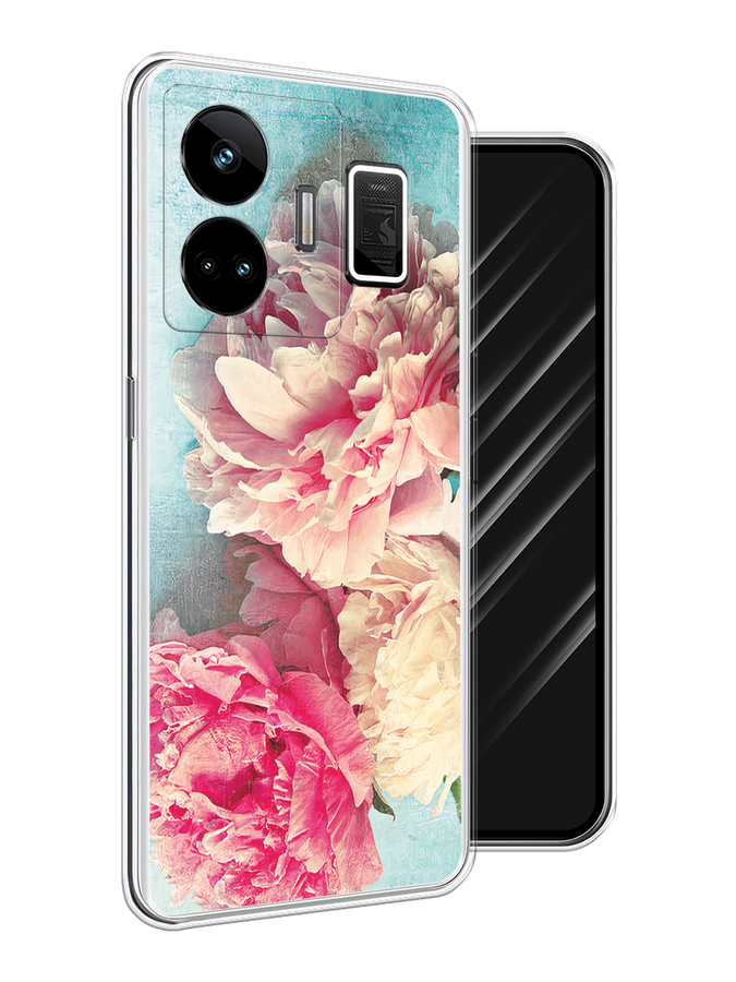 

Чехол Awog на Realme GT Neo 5 5G/GT 3 "Пионы new", Бирюзовый, 2513650-1