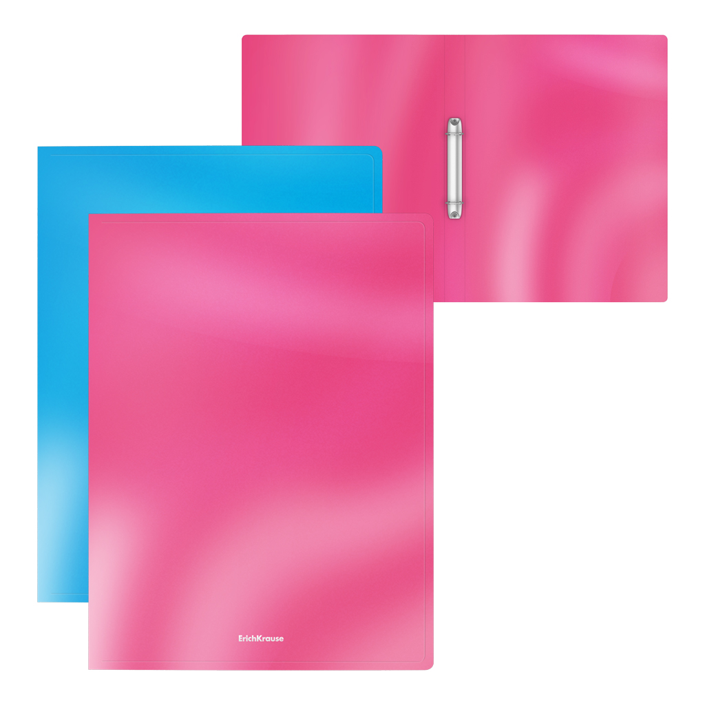 

Папка ErichKrause Glossy Bubble Gum 54967 на 2 кольцах, арома, в пакете по 4 шт, Разноцветный