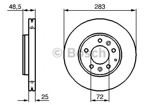 Тормозной диск BOSCH 0986479132 100057015432