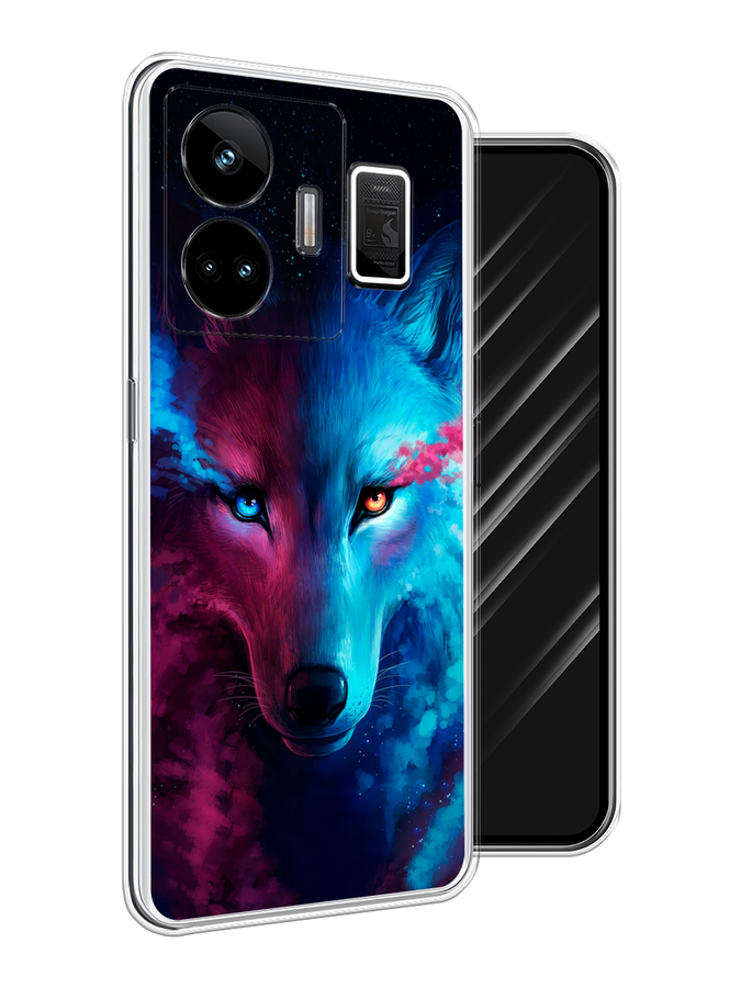 

Чехол Awog на Realme GT Neo 5 5G/GT 3 "Волшебный волк", Голубой;розовый, 2513650-1