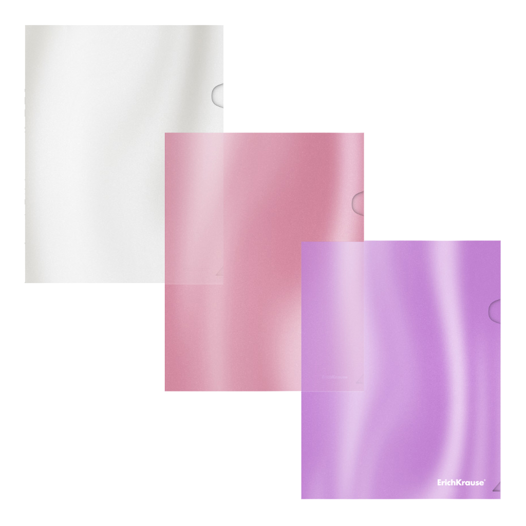 

Папка-уголок ErichKrause Glossy Candy 54884 пластиковая, A5+, в пакете по 12 шт, Разноцветный
