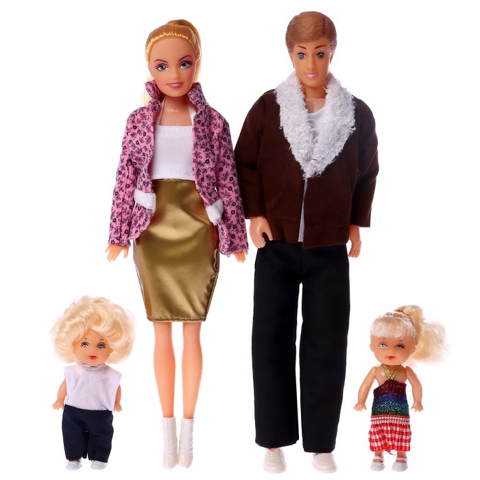фото Набор кукол «дружная семья», 3 вида playsmart