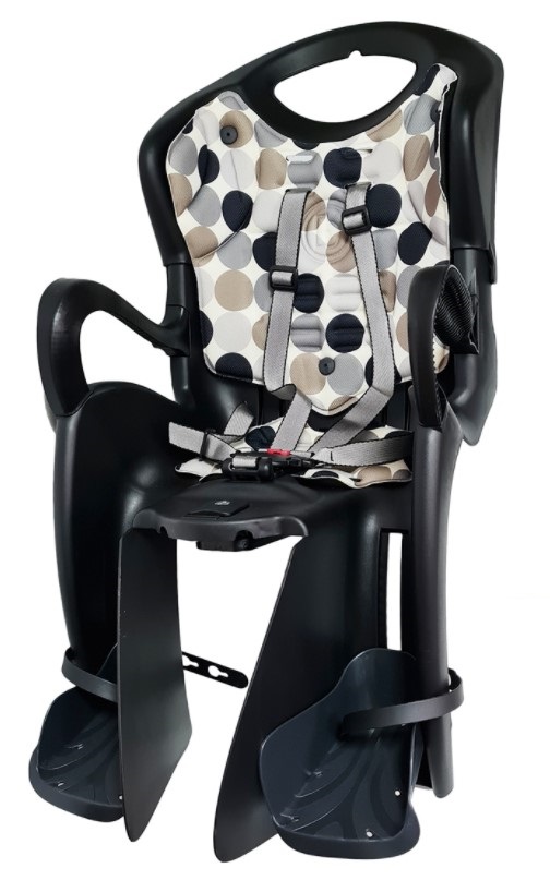 

BELLELLI Сидение заднее Tiger Relax B-Fix, BLACK BUBBLES, до 22кг, Черный, Tiger Relax B-Fix
