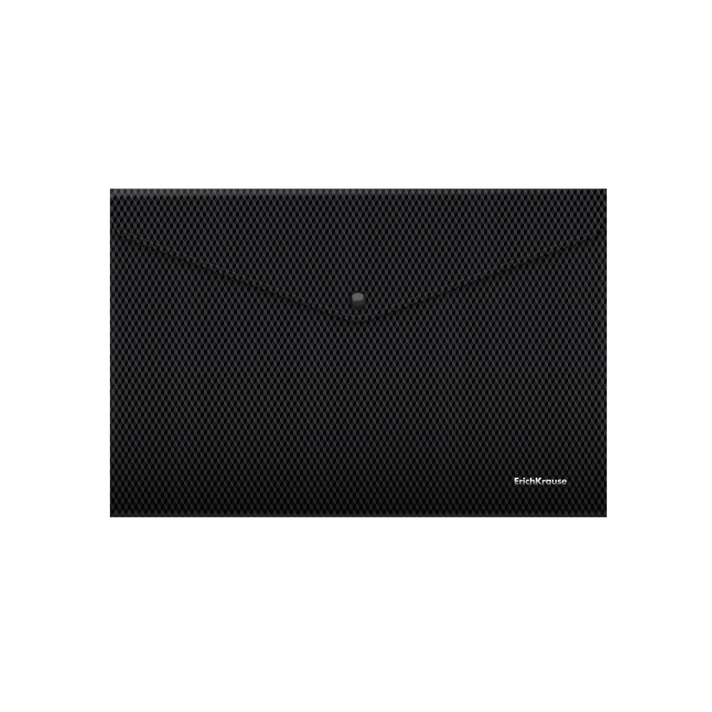

Папка-конверт ErichKrause Diamond Total Black 54877 пластиковая, в пакете по 12 шт, Черный