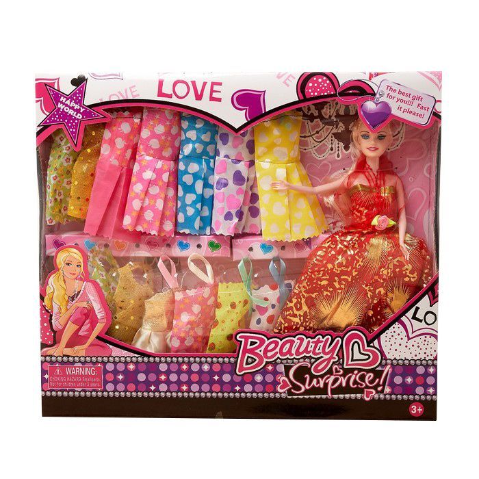 Кукла-модель Лида с набором платьев в ассортименте 4437982 кукла sima land принцесса 4437968 в ассортименте