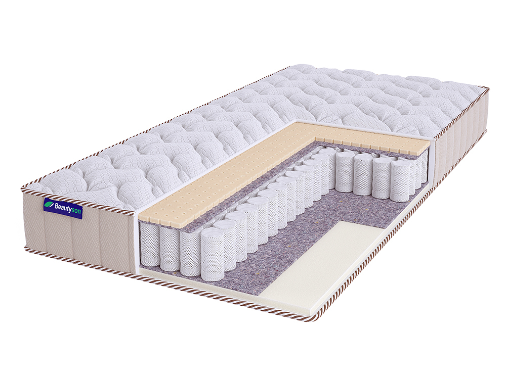 

Матрас Beautyson Roll Spring Soft Latex 1 S600 Lux 200х195, Бежевый;белый;серый;серебристый, Roll Spring Soft Latex 1 S600 Lux