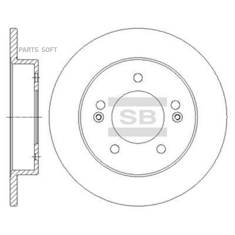 

Тормозный колодки Sangsin brake для Hyundai i20 1.4, 1.6 2010 SD1106