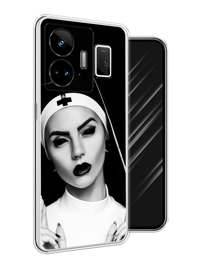 

Чехол Awog на Realme GT Neo 5 5G/GT 3 "Черная монашка", Серый;черный, 2513650-1