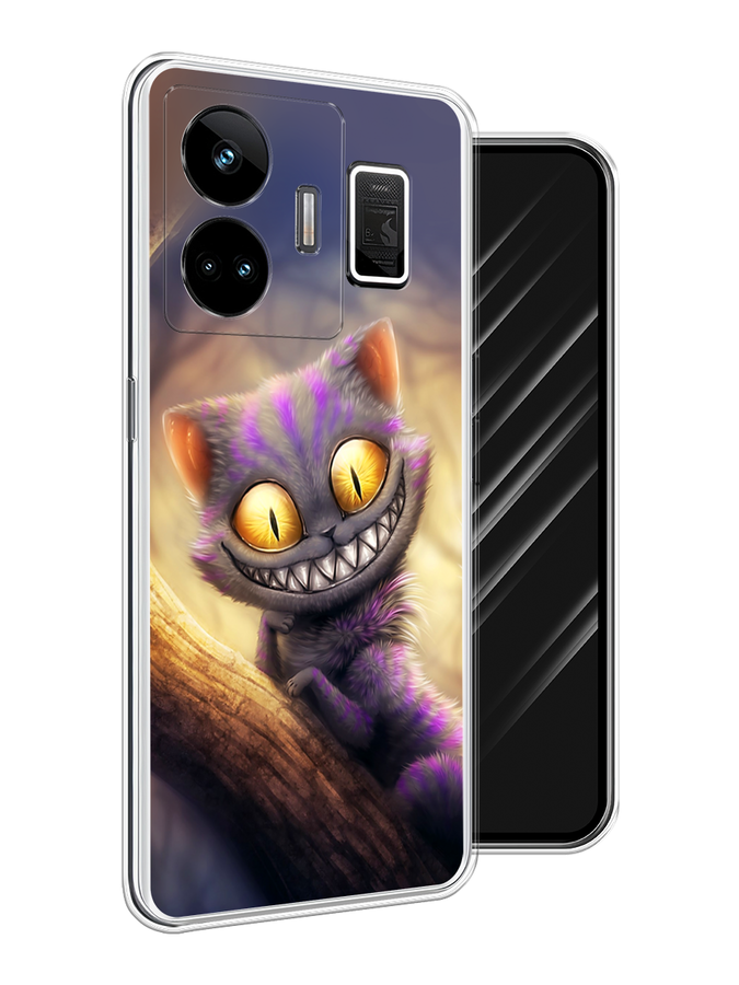 

Чехол Awog на Realme GT Neo 5 5G/GT 3 "Cheshire Cat", Фиолетовый;желтый, 2513650-1