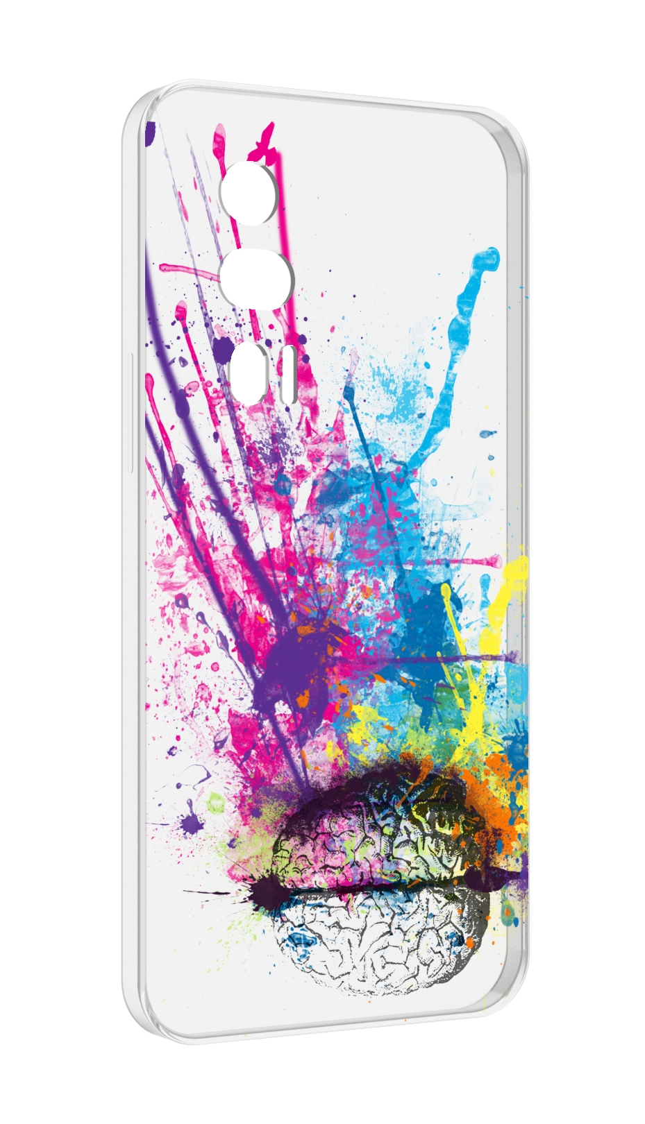 

Чехол MyPads яркий красочный мозг для Xiaomi Redmi K60 противоударный, Tocco