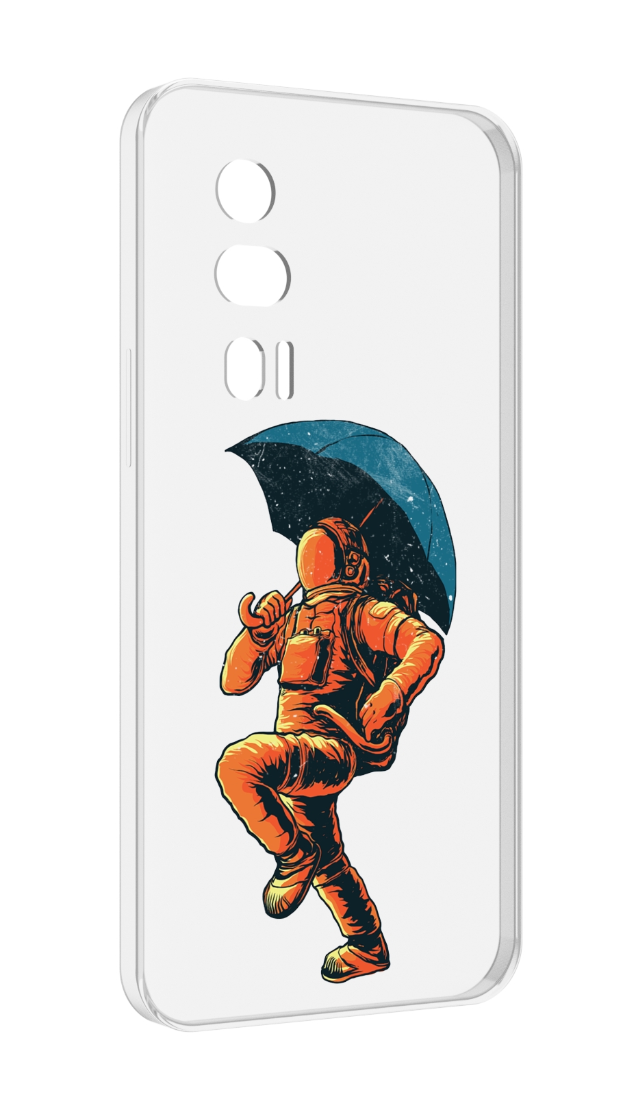 

Чехол MyPads шагающий космонавт с зонтом для Xiaomi Redmi K60 противоударный, Tocco