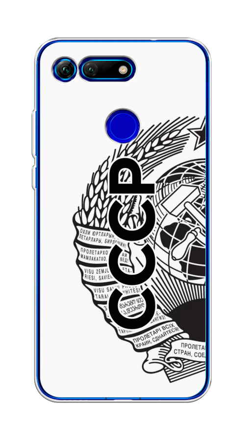 

Чехол Awog на Honor V20 (View 20) "Герб СССР", Черный;серый;белый, 67350-10