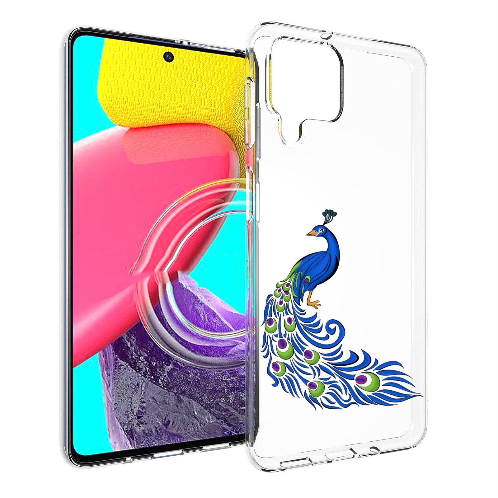 

Чехол Mypads Жарптица-Голубая Для Samsung Galaxy M53 (Sm-M536), Прозрачный, Tocco