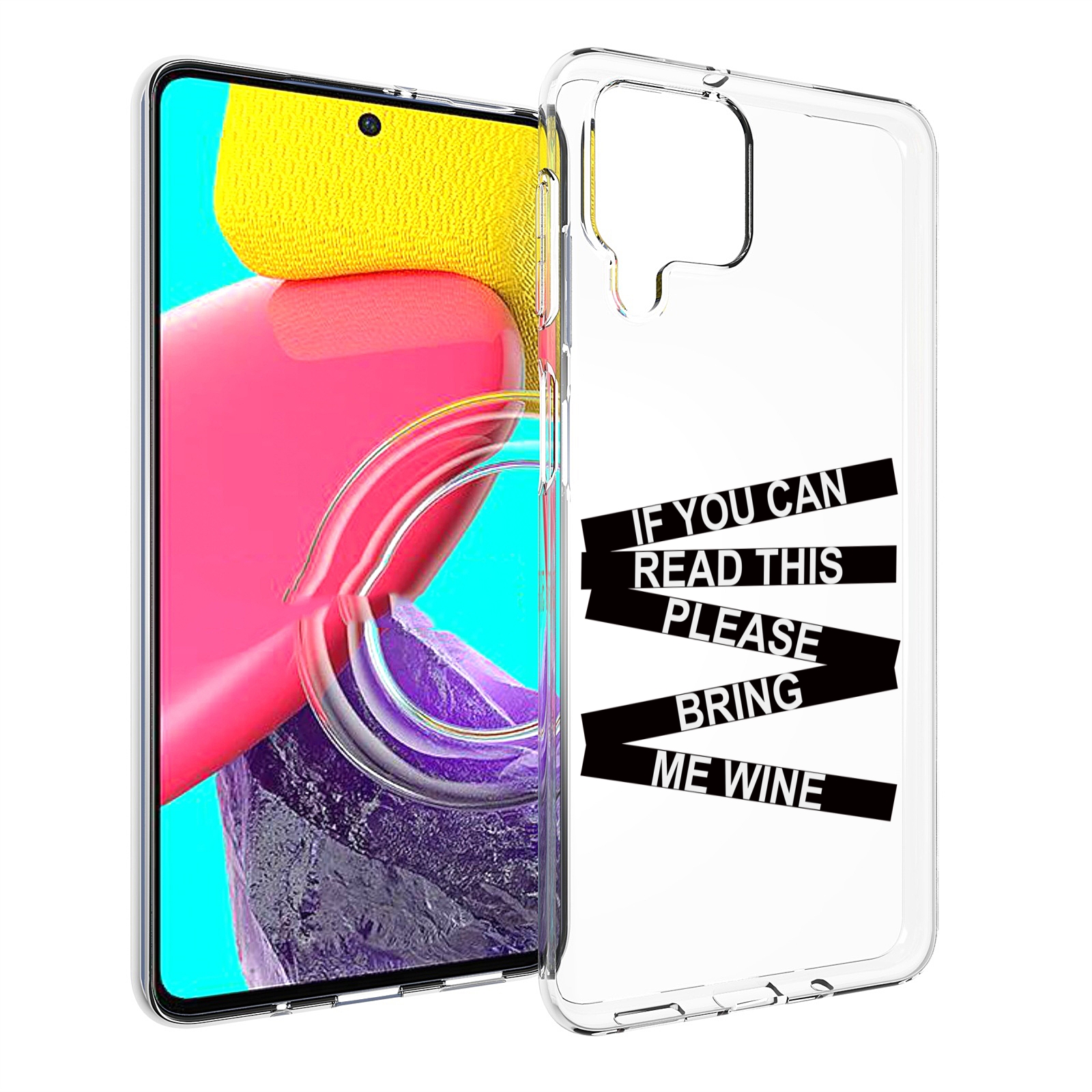 

Чехол Mypads Если-Ты-Можешь-Прочитать-Это Для Samsung Galaxy M53 (Sm-M536), Прозрачный, Tocco