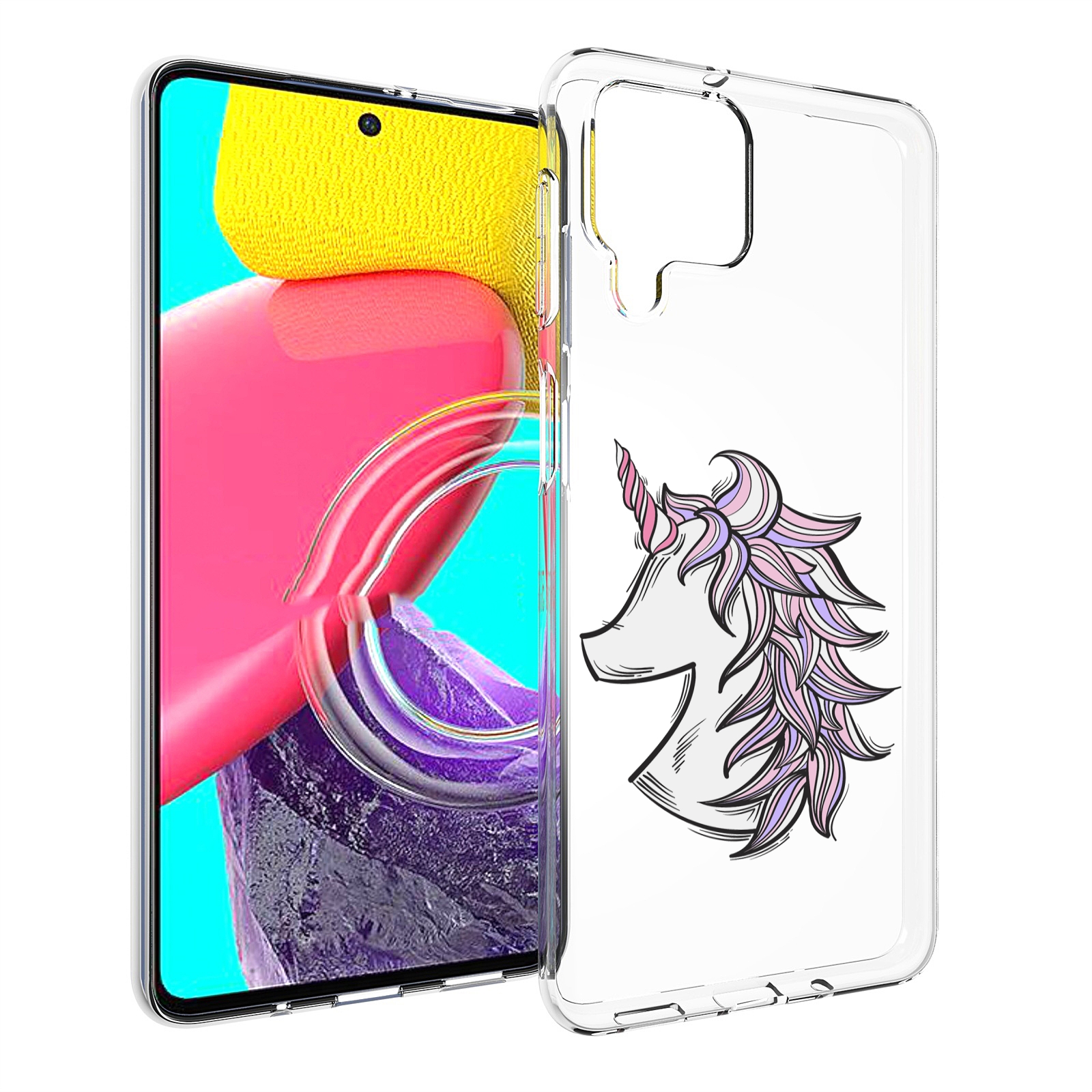 

Чехол Mypads Единорог-Рисунок Для Samsung Galaxy M53 (Sm-M536), Прозрачный, Tocco