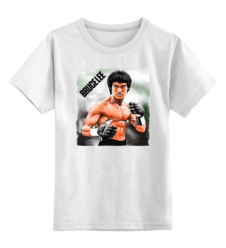 

Детская футболка Printio Bruce lee цв.белый р.104, 0000000758471