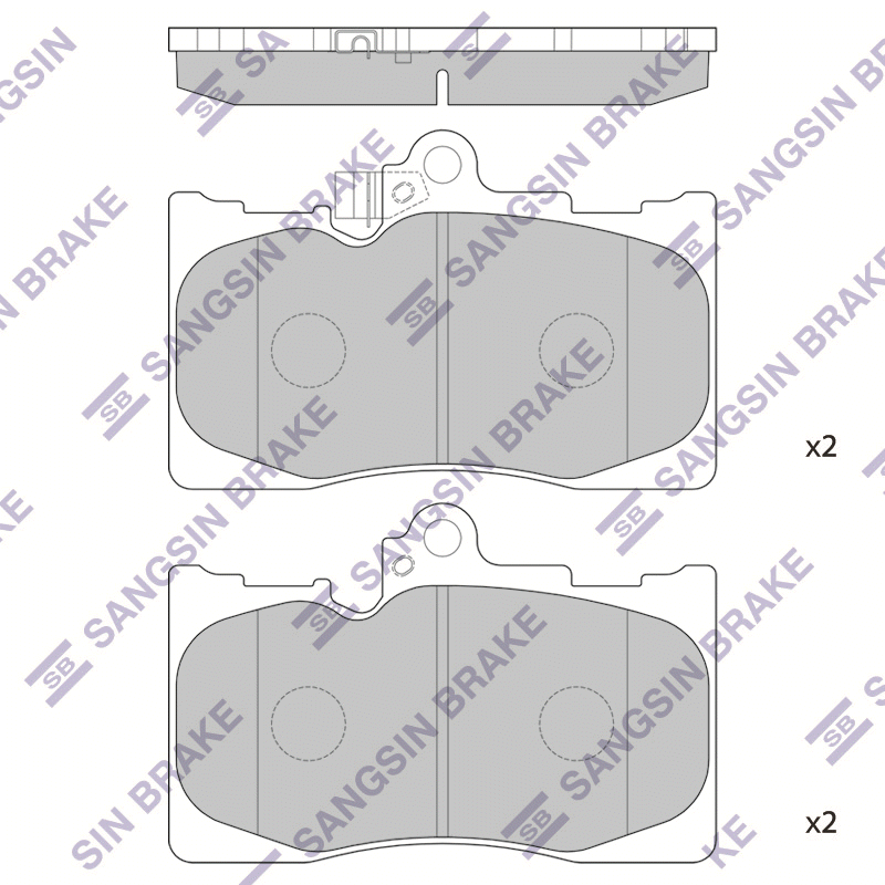 

Колодки передние LEXUS GS 05-/12-, IS 15-, RC 14- SP2302