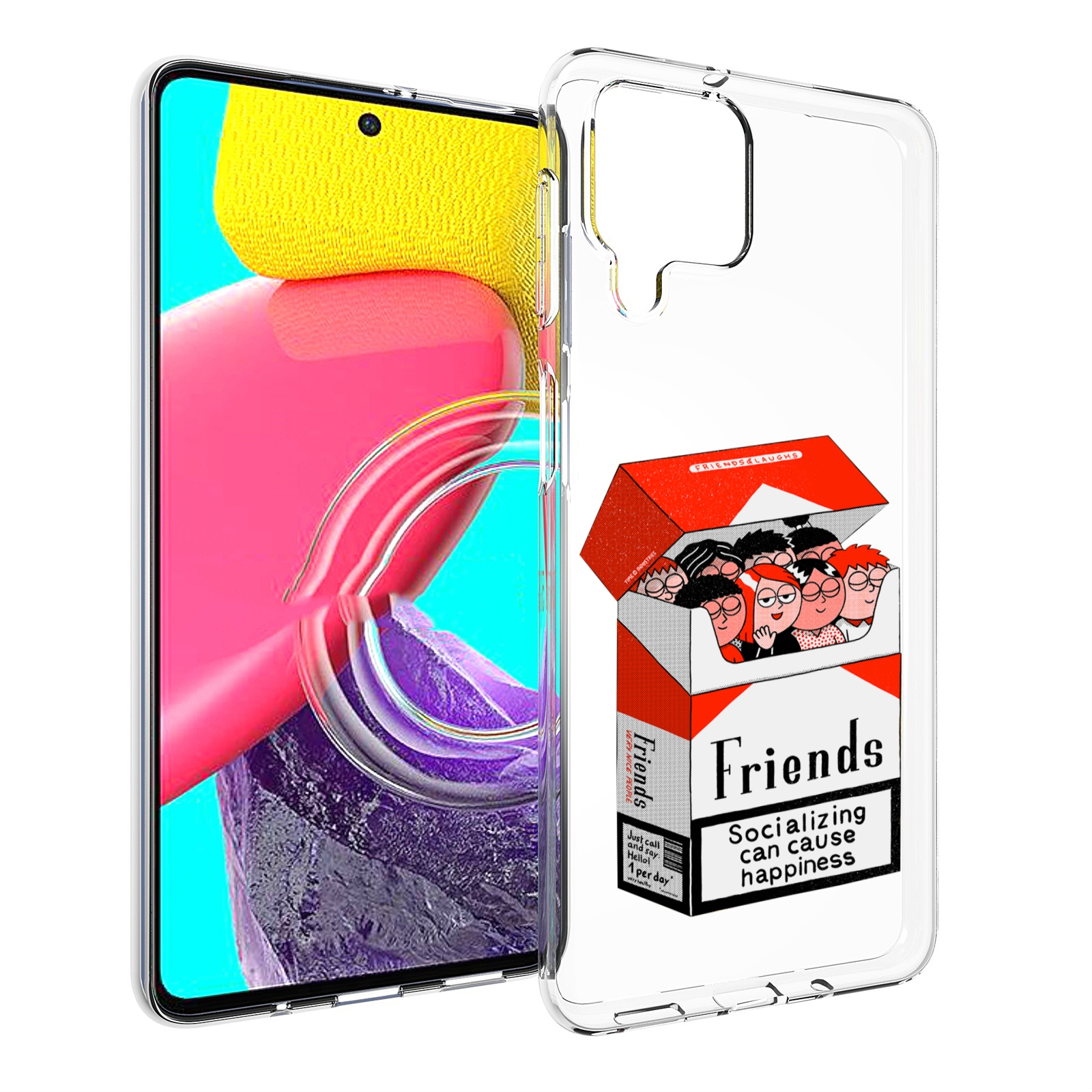 

Чехол Mypads Друзья Для Samsung Galaxy M53 (Sm-M536), Прозрачный, Tocco