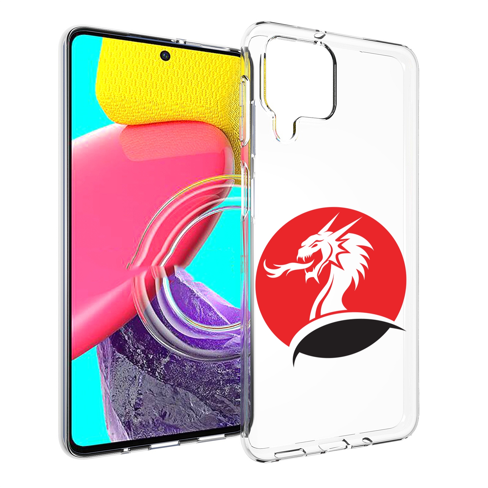 

Чехол Mypads Дракон-Рисунок Для Samsung Galaxy M53 (Sm-M536), Прозрачный, Tocco