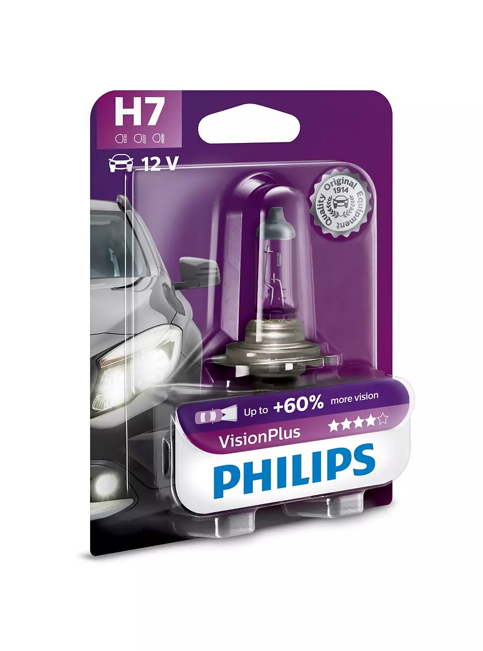 

Лампа PHILIPS галогеновая H7 PX26D 55W