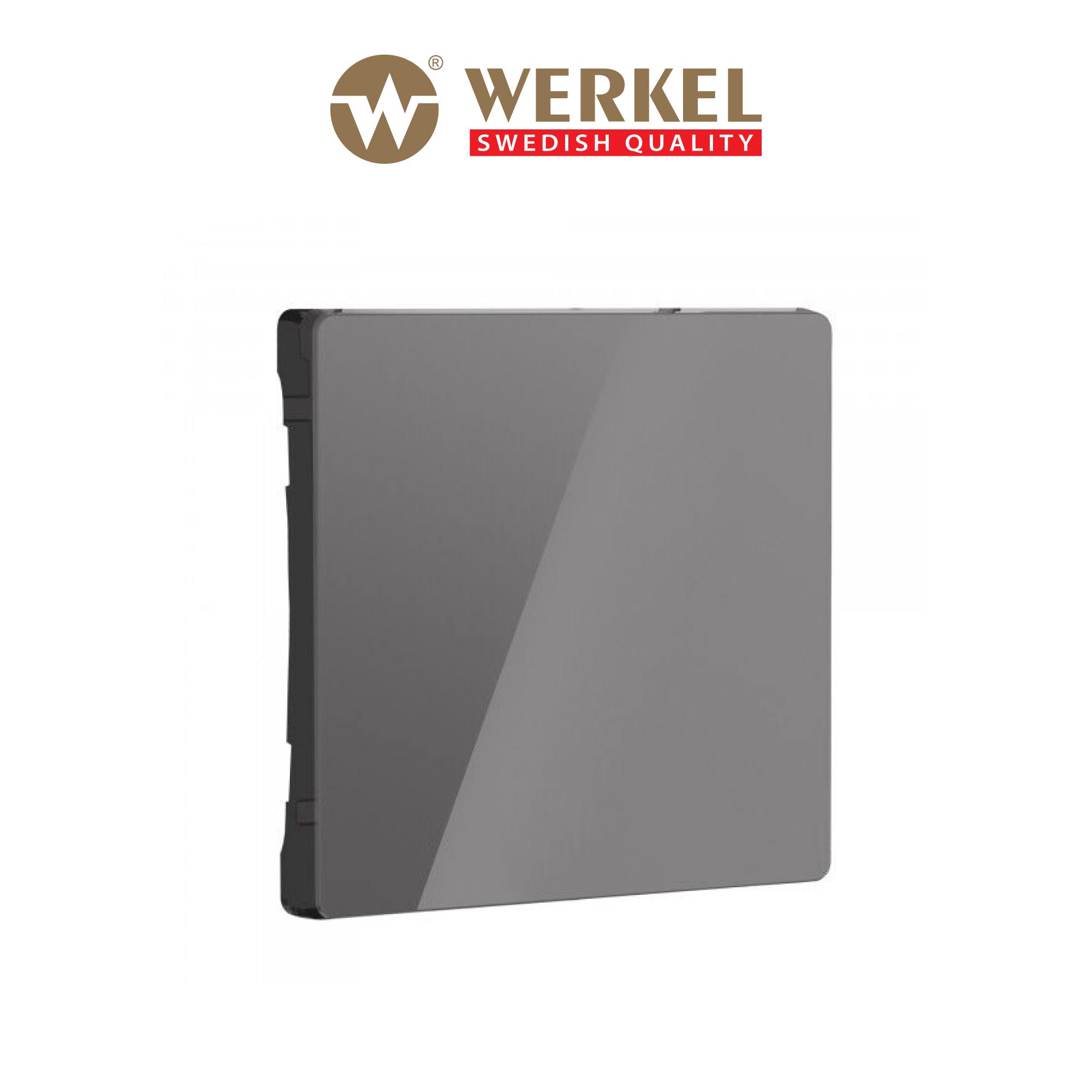 

Клавиша для перекрестного одноклавишного выключателя Werkel W1119044 графит акрил, Серый, клавиша для встраиваемого одноклавишного перекрестного выключателя