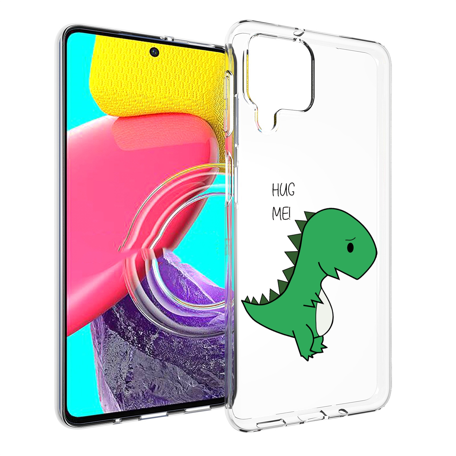 

Чехол Mypads Динозаврик Для Samsung Galaxy M53 (Sm-M536), Прозрачный, Tocco