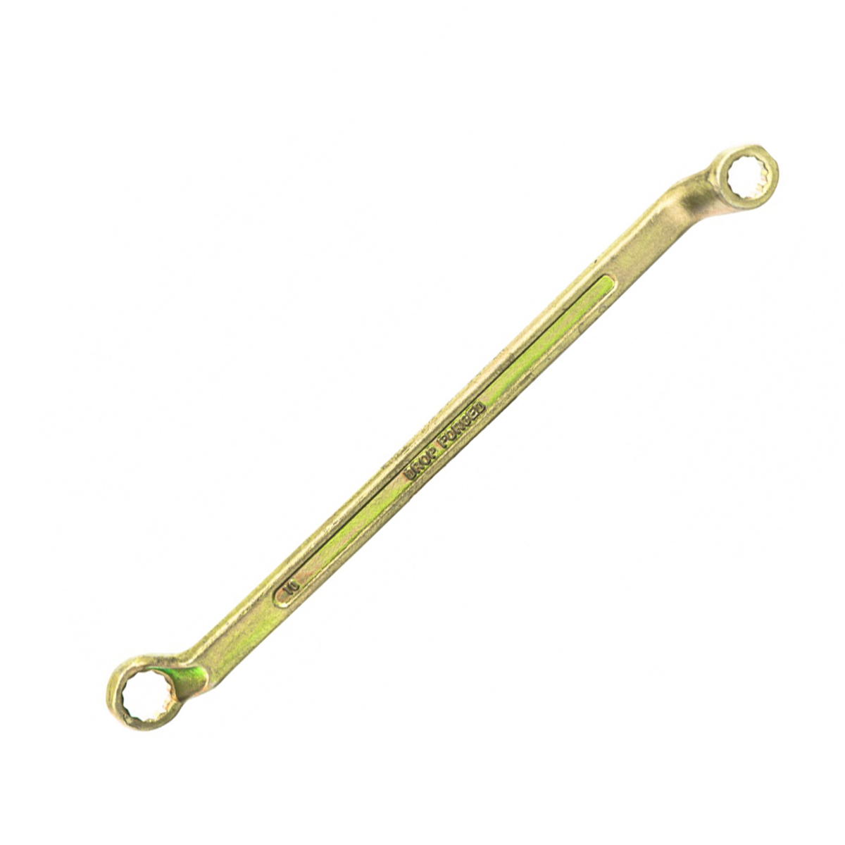 Ключ накидной Сибртех, 10 x 11 мм, желтый цинк кольцевой ударный ключ сибртех 14275 36 мм