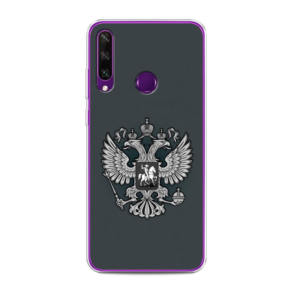 фото Чехол awog "герб россии серый" для huawei y6p