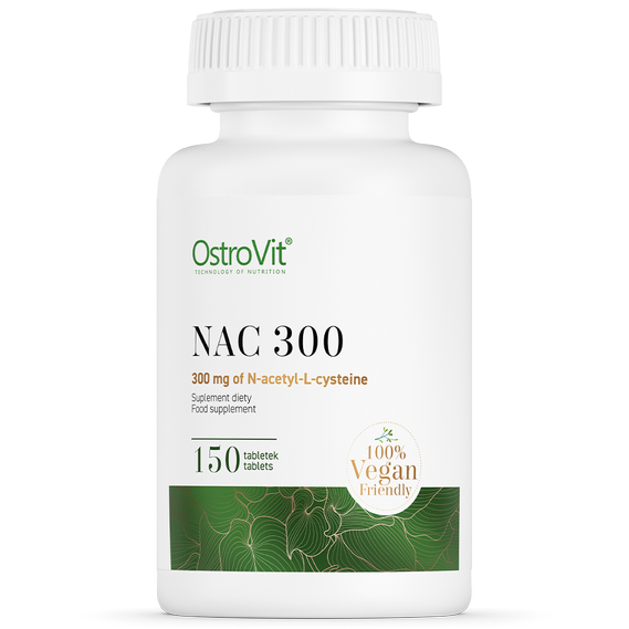 Н-Ацетил-Л-Цистеин OstroVit NAC 300 mg, 150 таблеток