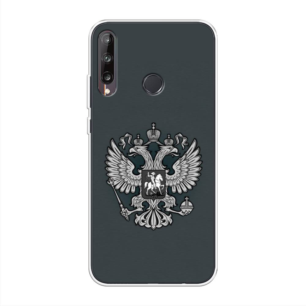 фото Чехол awog "герб россии серый" для huawei p40 lite e