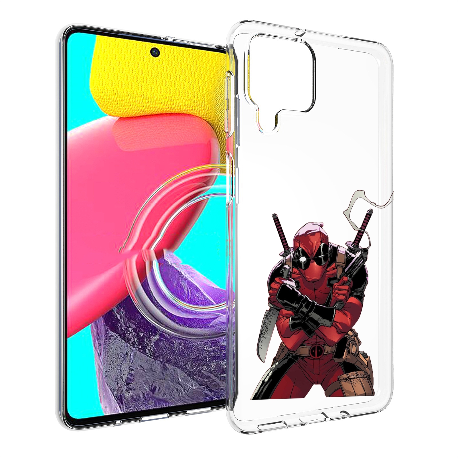 

Чехол Mypads Дедпул-Подмигивает Для Samsung Galaxy M53 (Sm-M536), Прозрачный, Tocco